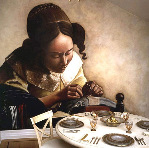 vermeer mural in acrylic