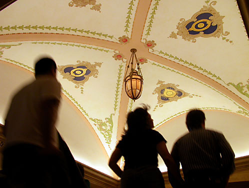 casino painted ceiling mural